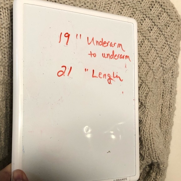 H&M Fisherman Sweater Oversized XS Cableknit Neutral Beige High Neck Preppy - Picture 9 of 9